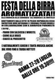 festa della birra aromatizzata a Dama